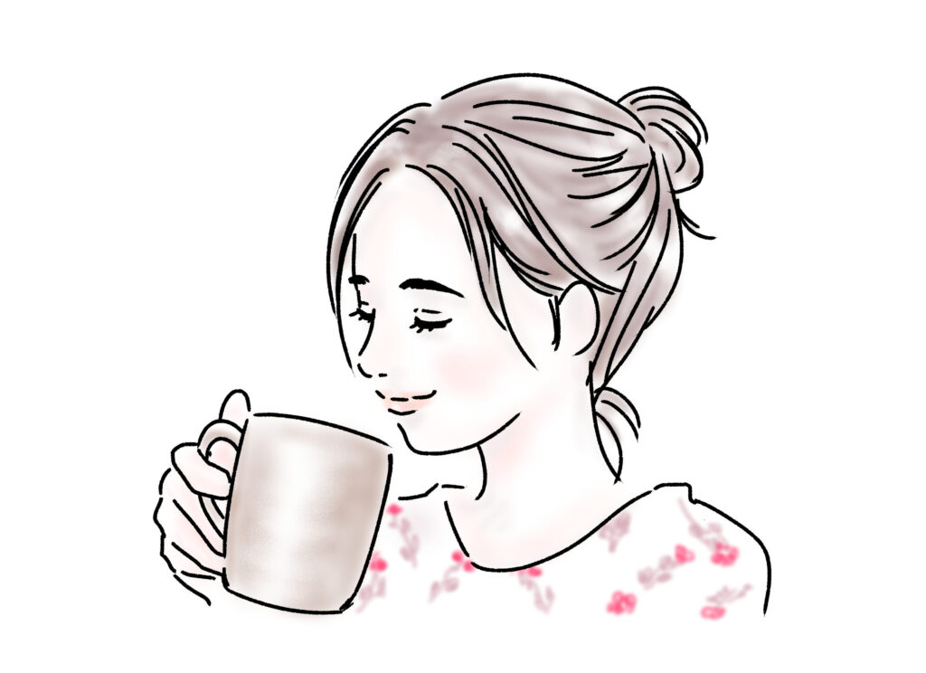 うまい飲み物イラスト