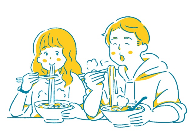 うまい麺類イラスト