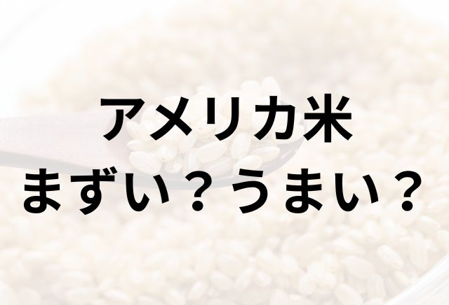 アメリカ米アイキャッチ画像